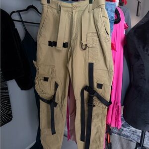 Women's Tan Cargo Pants